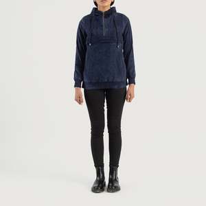 เสื้อแจ็คเก็ตมีฮู้ดผ้าหนังกลับระบายอากาศสำหรับฤดูใบไม้ร่วง - Product Image 3
