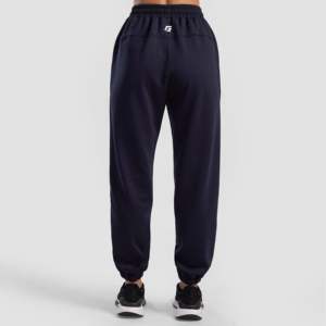Customizable Logo Swayline <b>Joggers</b> in Navy Baggy Hip Hop Style Woven Sweatpants with Side Stripe Pattern Available XL 6XL Sizes - Product Image 3
