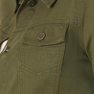 เสื้อแจ็คเก็ตยีนส์ผู้หญิงผ้าแคนวาสระบายอากาศแบบถักสำหรับฤดูหนาว พิมพ์ลายตามสั่ง ไซส์พลัส ผลิตในปากีสถาน - Product Image 5