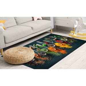 Spices Kitchen <b>Rug</b>: 3D Printed Anti-Slip Accent <b>Rug</b>,<b>Chenille</b> <b>Rug</b> - Product Image 5
