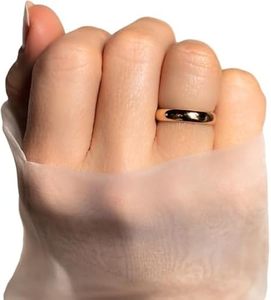 Anillo de mujer, anillo de plata liso, anillo de banda, boda, compromiso de Navidad, joyería minimalista pequeña hecha a mano, anillo de Plata de Ley 925 - Product Image 1
