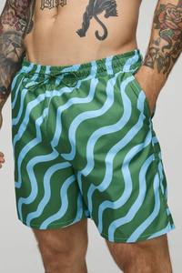 Board Shorts Short de bain à séchage rapide Maillots de bain pour hommes Maillot de bain de plage avec doublure en maille - Product Image 4