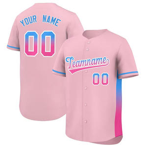 Dernier modèle de maillot de baseball pour homme à prix réduit maillot de baseball à sublimation de couleur unie et taille personnalisée pour homme - Product Image 6