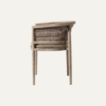 Curved Rope Teak Modern Inflatable Eco-Friendly Comfortable <b>Dining</b> <b>Armchair</b> for Hotel and Household Outdoor Use - Product Image 3