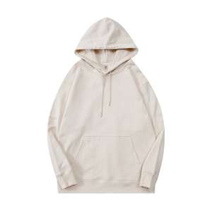 Sweat à capuche thermique épais de haute qualité, style vintage, en coton, coupe oversize, trois tons - Product Image 1