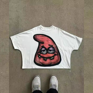 T-shirt unisexe Logo personnalisé toutes les tailles 220 grammes Polyester/coton Streetwear T-Shirt - Product Image 3