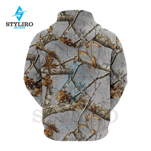 Sudadera con Capucha de Camuflaje RealTree Vintage Personalizada para Hombre, 100% Poliéster, Patrón Sólido Bordado, Forro Polar para Caza, Invierno, Resistente al Viento - Product Image 6