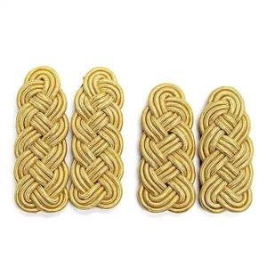 Accesorios de uniforme ceremonial de hombro 1872 en dorado y negro - Product Image 1