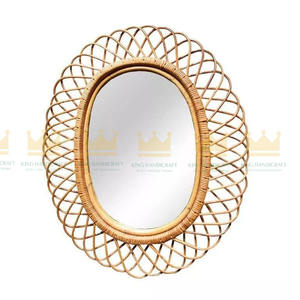 Decoración de pared de Vietnam, espejo de ratán, espejo de ratán montado en la pared, decoración del hogar para decoración del hogar y hoteles, nuevo estilo - Product Image 2