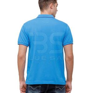 Camiseta Polo cómoda de algodón 100% para hombre con diseño de Cuello clásico y manga corta, uso diario, camiseta Polo hecha a medida para hombre - Product Image 3