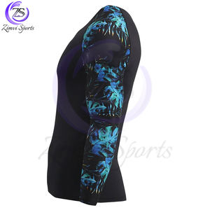 Écologique Faites Votre Propre 2025 Meilleure Qualité MMA Rash Guard Digital Imprimé Tops Fitness Running Round-Neck Rash Guard Pour Hommes - Product Image 3