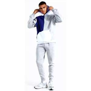 Conjunto de chándal deportivo de invierno de alta moda para hombre, logotipo personalizado, transpirable y cuello con capucha de talla grande - Product Image 6