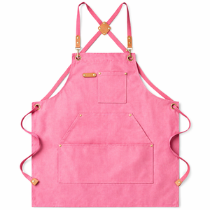 Delantal de Cocina sin Mangas de Lona de Algodón Resistente al Aceite con Logotipo Personalizado, a la Moda, para Camareros, con 1-4 Bolsillos, Venta al por Mayor - Product Image 5