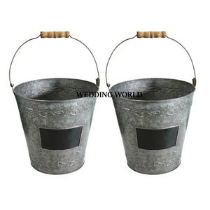 Nouvelle jardinière en métal jardinière seau jardinière en gros finie personnalisée meilleure vente Designer nouveau pot de jardinière en métal - Product Image 5