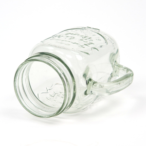 Cadeau d'affaires Tasse en verre et tasse en verre pour la maison Bocaux en verre de 500ml, avec poignées et logos personnalisables, pour les réunions et les gifis - Product Image 4