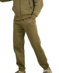 Customized Logo for Puff Print Sweatsuit for Men Gray Heavyweight Cotton Fleece <b>Jogger</b> Zipper Plus Size Breathable Tracksuit - Product Image 4