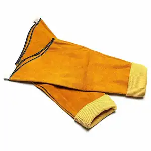 Custom Cow Split Leather Welding Over sleeves Welder Long FR Gloves Welding Sleeves fire Safety Arm Protection Sleeve