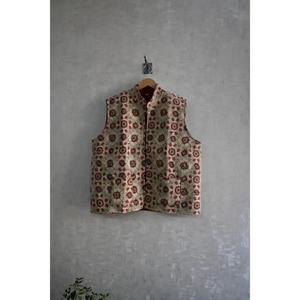 Chaleco Acolchado de Algodón para Mujer, Ecológico, para Todas las Estaciones, Invierno, Sin Mangas, Hecho a Mano, Informal, con Diseño de Botones - Product Image 2