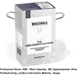 Professional Series 7000 40cm Aluminium <b>Pot</b> Glass Cover 4L Capacity 28cm Diameter 24cm Size Granite Glass Material for Soups - Product Image 2