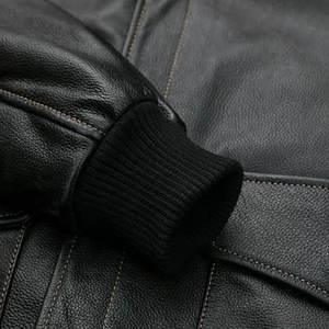 Chaqueta de Cuero para Hombre con Logotipo Personalizado, Manga Larga, Estilo Universitario, Informal, Estilo Béisbol, Nueva - Product Image 4