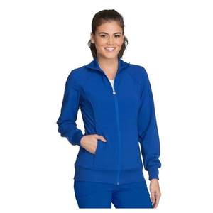 เครื่องแบบทางการแพทย์เสื้อแจ็กเก็ตมีซิปสำหรับผู้หญิงชุดยูนิฟอร์มสำหรับดูแลสุขภาพแขนยาวสำหรับโรงพยาบาล - Product Image 6