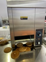 Machine à hamburgers automatique en acier inoxydable, grille-pain pour pains à hamburger, grille-pain vertical pour hamburgers
