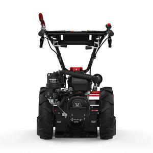 Tondeuse autoportée à essence 4 temps Red Riding pour jardin, tracteur de jardin avec bac de ramassage en maille pour grands terrains et aménagement paysager - Product Image 2