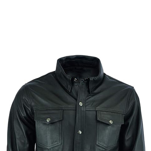 เสื้อเชิ้ตลำลองสำหรับผู้ชายผ้าฝ้ายคอตตอนแขนยาวคอตั้งแนวสตรีทแบบกำหนดเองสินค้าออกใหม่ดีไซน์ไม่เหมือนใคร - Product Image 1