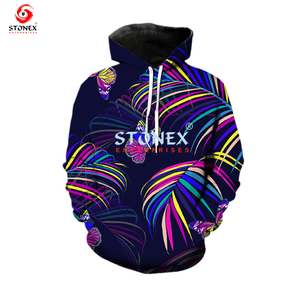 Sudadera de invierno personalizada con estampado completo para hombre, Sudadera con capucha, estampado 3D, diseño de cremallera por sublimación completa, teñido liso - Product Image 6