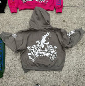 Cotton Fleece Custom Plain Cotton Blended Pakistan Made Best Product Screen Printing Hoodies for Men - Product Image 2