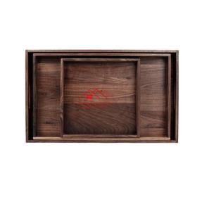 Plateau de service en métal de forme carrée à l'aspect attrayant fait à la main dans un ensemble de 3 tailles - Product Image 3