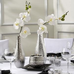 Classy Decorative Metal Flower <b>Vase</b> High Quality Nickel Plated for Home & Wedding Decor Tabletop and Floor <b>Vase</b> - Product Image 2
