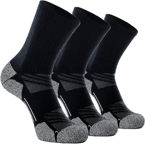 Chaussettes d'équipage de sport en coton de nylon à haute élasticité pour hommes professionnels absorbant les chocs pour l'alpinisme-Vente en gros - Product Image 1