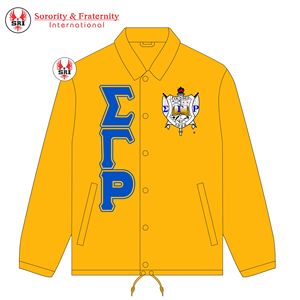 Sigma Gamma Rho Sorority Decent Men's Women's Coaches Chaquetas Letras griegas Estilo personalizado Chaquetas de entrenadores de alta calidad - Product Image 4
