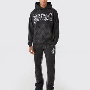 บริการ OEM รับพิมพ์โลโก้ตามสั่ง ชุดวอร์มประดับเพชรเทียม ขายส่ง ชุดวอร์มประดับเพชรเทียม น้ำหนักเบา - Product Image 1