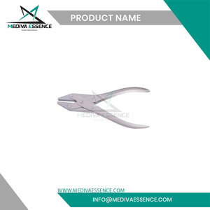 Precio competitivo, alicates manuales de mordazas de acción paralela de punta plana de acero inoxidable, fórceps ortopédicos de sujeción y corte de alambre - Product Image 6