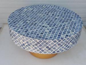 Mesa de Centro de Diseño con Incrustaciones de Hueso, Hecha a Mano, de Lujo para Sala de Estar, Muebles Tradicionales Indios a Precio Competitivo - Product Image 2
