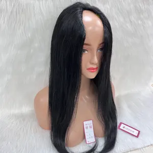 Pelo vietnamita crudo al por mayor pelucas de cabello humano U parte color natural cutícula alineada pelo - Product Image 1