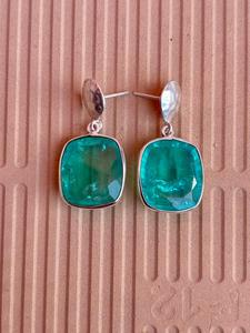 925 Sterling Silver Paraiba Tourmaline Handmade 925 Sterling Silver <b>Earring</b> <b>Beautiful</b> Women <b>Earring</b> . - Product Image 3