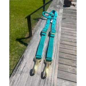 Brida de caballo de nailon PP púrpura de alto grado Borde liso resistente al óxido con accesorios de anillo sólido Control de caballo seguro fácil - Product Image 2