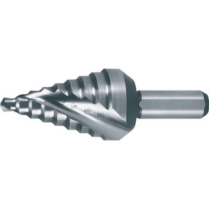 RUKO HSS Spiral Fluted <b>Step</b> <b>Drill</b> Bit 4-20mm Drilling Range 58mm Overall Length 9 <b>Steps</b> 2 Cutting Edges for Metal Crafts - Product Image 1