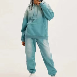 ชุดวอร์มมีฮู้ดสำหรับผู้ชายแบบปกติผ้าโพลีเอสเตอร์/ คอตตอนฟลีซน้ำหนัก320กรัมเชือกรูดด้านหน้าสะพายไหล่แบบออกแบบโลโก้ได้ตามที่ต้องการ - Product Image 6