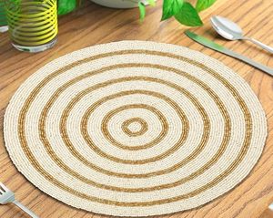 Best-Themed Rounded Tableware Decorative Design Glass <b>Beads</b> <b>Placemat</b> for Parties and Other Functions Mats & Pads - Product Image 2