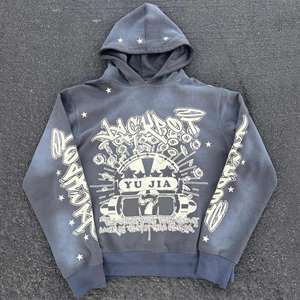 Kivotech ชุดวอร์มกางเกงขาบานและมีฮู้ดสำหรับผู้ชายชุดวอร์มซักกรดแบบไม่ติดหน้าจอออกแบบได้ตามต้องการ - Product Image 3