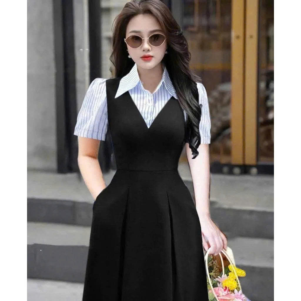 เสื้อแขนสั้นสีดำ