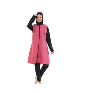 Nuevo Traje de Baño Modesto para Mujeres Musulmanas, Cómodo, de Manga Larga, Hiyab, Burka, Cobertura Completa, Estilo Deportivo Islámico, Ecológico - Product Image 5