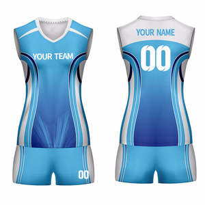 Vente en gros, conception personnalisée, uniformes de volley-ball sans manches en polyester/coton imprimés par sublimation, vêtements de volley-ball personnalisés - Product Image 4