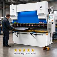 Prensa Plegadora CNC WC67K-63T 2500 con Doble Servoaccionamiento y Eje de Torsión, 63 Toneladas, para Plegado de Chapa Metálica