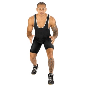 Combinaisons de lutte unisexes personnalisées |   Vente Flash : Tissu Spandex/Polyester de Haute Qualité |   Couleurs et logo personnalisés - Product Image 6