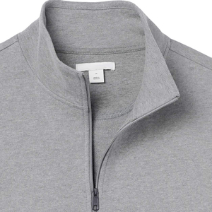 Sudadera de Cierre de Cremallera Corto para Hombre, Corte Regular, Mezcla de Algodón Clásica, Jersey Informal y Cómodo de Manga Larga para Uso Diario - Product Image 6